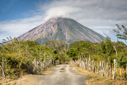 Landscape in Ometepe island with Concepcion volcano
