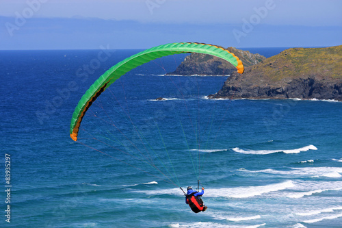 Paraglider at Perranporth