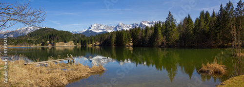Idylle am Geroldsee, mit Blick zum Karwendel