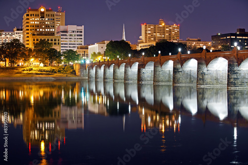 Harrisburg Pennsylvania at Night