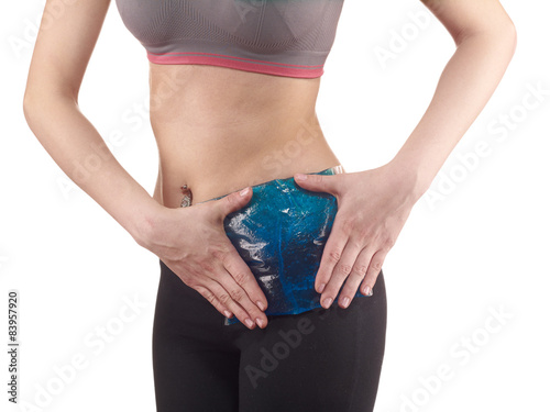 Ice Packs for Pain Relief on stomach.