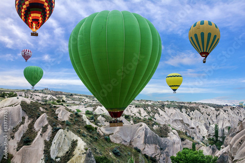 Hot air balloons in Goreme national park