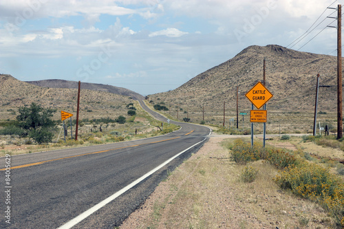 Mojave desert road 