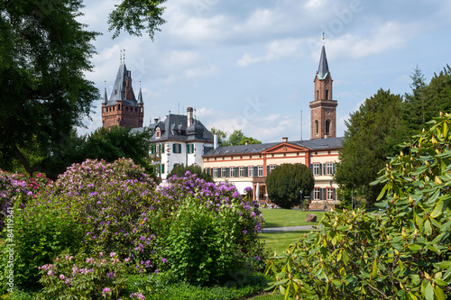 Weinheim Schlosspark Altstadt im Sommer