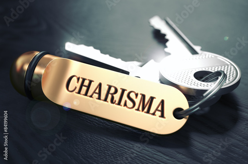 Charisma Concept. Keys with Golden Keyring.