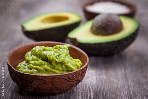 Guacamole with avocado