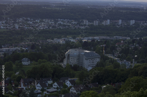 Aussicht von der Burg Dorneck in Dornach (Solothurn / Schweiz)