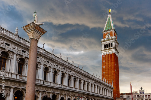 St. Marks Campanile after the storm, Venice