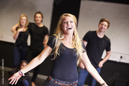 Students Taking Singing Class At Drama College