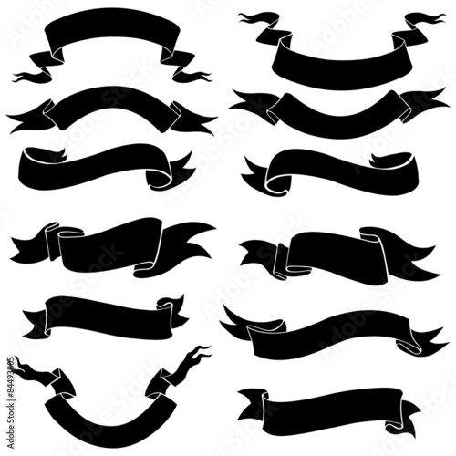 Vector Set of Ribbons for Your Text