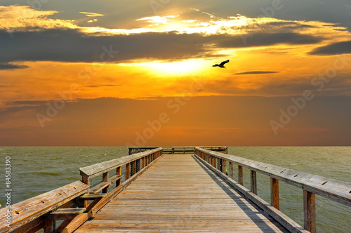 Pier into the sunset