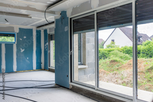 chantier intérieur maison neuve