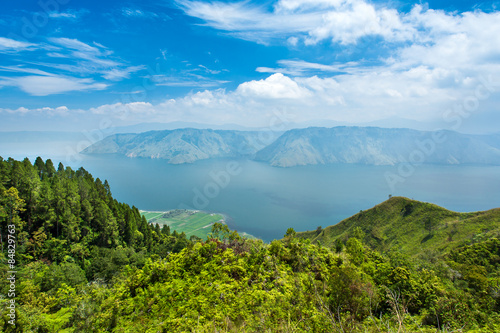 Lake toba or danau toba in North Sumatra, Indonesia