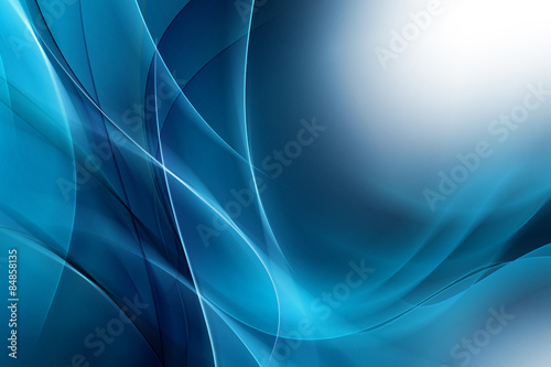 Dark Blue Waves Abstract Design