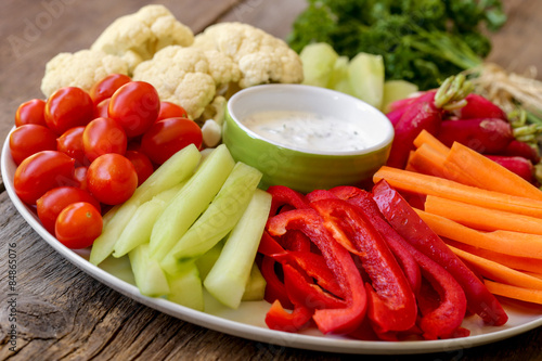 assortiment de crudités et sauces 4