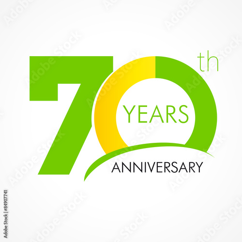 70 years anniversary logo