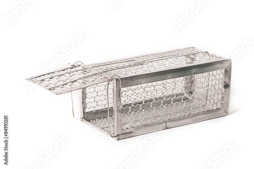 Mousetrap (rat cage) isolated on white background