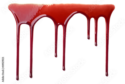 Flowing Blood / Dripping blood isolated on white