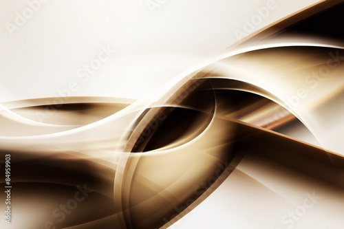 Gold Fractal Abstract