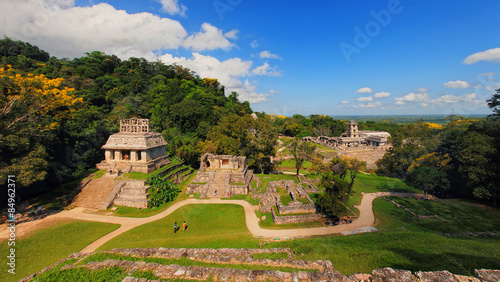 Mayan ruins in Palenque, Chiapas, Mexico