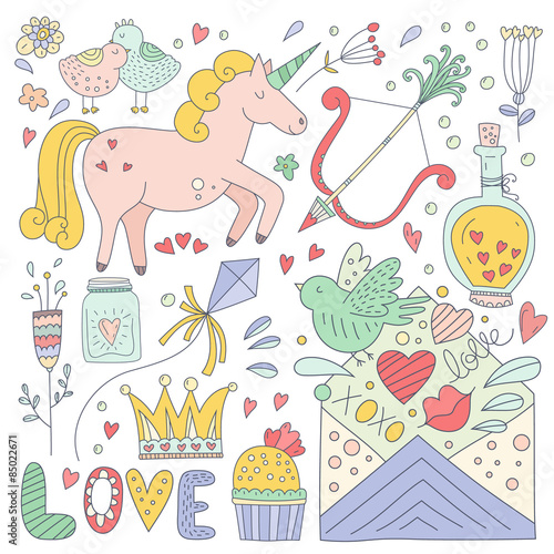Valentines Day Doodle Collection