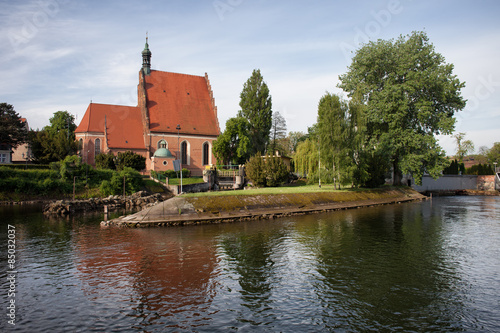 Bydgoszcz Cathedral and Brda River