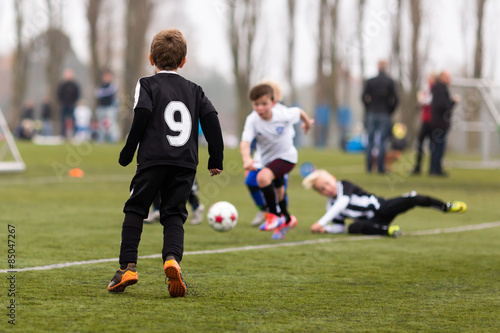 Youth soccer match