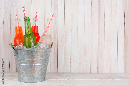 Bucket of Soda with Copy Space