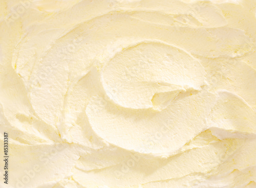 Close Up of Vanilla Ice Cream