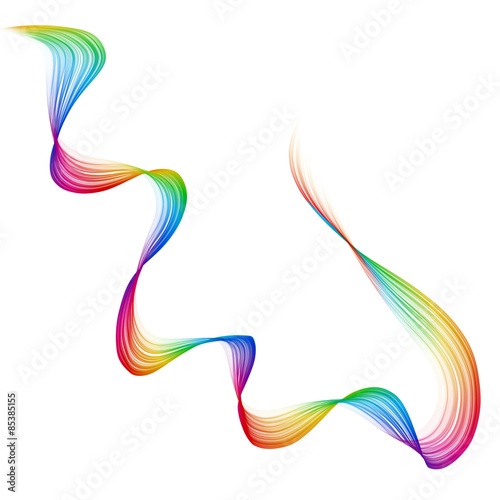 abstract ribbon rainbow background