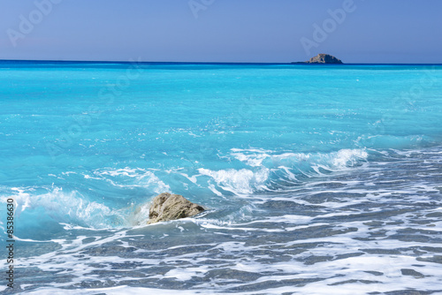 Gialos beach in Lefkada island (Greece)