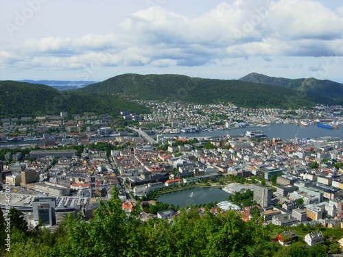 Panorama of Bergen (Norway)