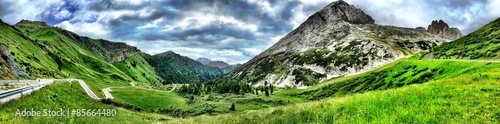 Breathtaking panorama of Italian's Dolomiti Mountains