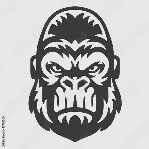 Gorilla Head Logo Mascot Emblem