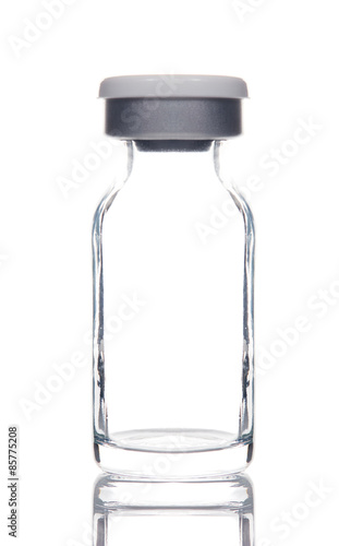 empty medical glass ampoule bottle