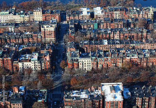Typical housing in Boston Massachusetts