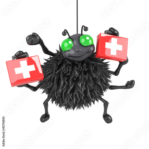 3d Spider has first aid