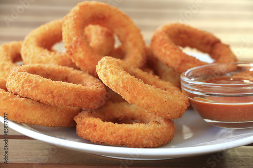 Deep fried onion rings