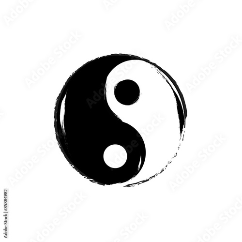 Yin Yang symbol. Vector.