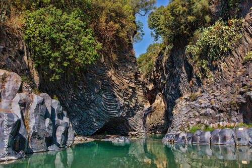 Alcantara Gorge in Sicily