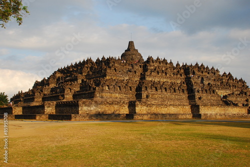 Ancient Buddhist temple, the Borobodur, Java, Indonesia
