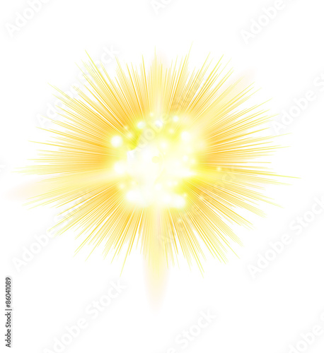 explosion, blast symbol element vector illustration