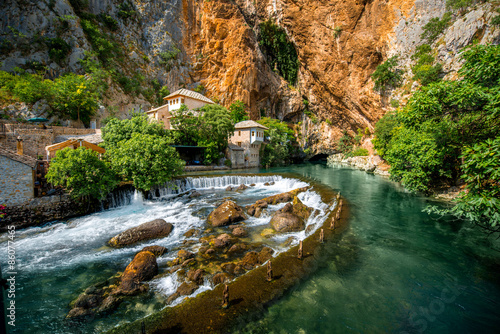 Small village Blagaj on Buna spring