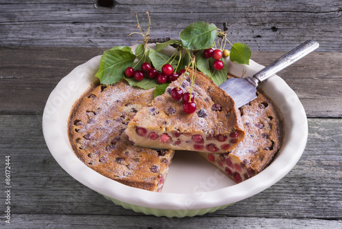 French Cherry Clafoutis cake