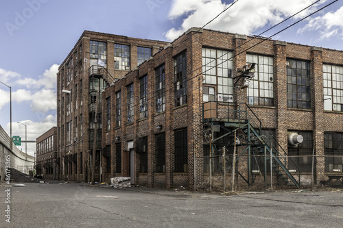 Old Abandoned Building with Broken Windows