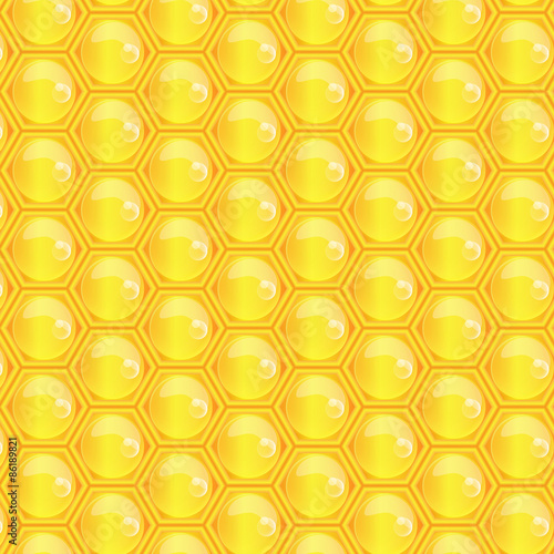 Vector illustration of honeycomb pattern