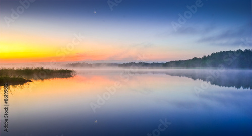 Finnish archipelago and sunrise