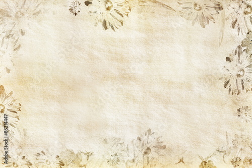 Blumenpapier beige