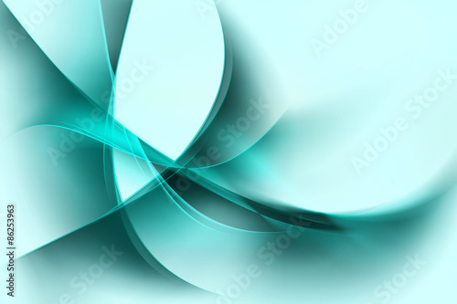 Modern Green Abstract Waves Background