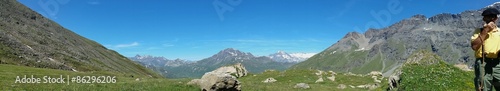 Panorama dans les alpes